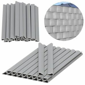 Springos 20 ks Upevňovacie kolíky na plotovú pásku, 19 cm - svetlosivé