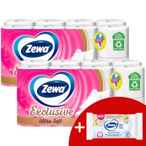 Zewa Exclusive Ultra Soft 4-vrstvový toaletný papier 2x16 roliek...