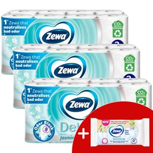 Zewa Deluxe Jasmine Blossom 3-vrstvový toaletný papier 3x16 rolie...
