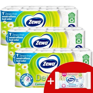 Zewa Deluxe Camomile Comfort 3 Ply Toaletný papier 3x16 roliek +...