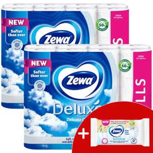 Zewa Deluxe Delicate Care 3 Ply Toaletný papier 3x32 roliek + dar...