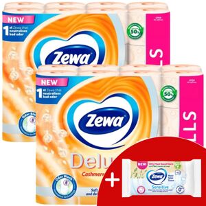 Zewa Deluxe Cashmere Peach 3 Ply toaletný papier 3x32 roliek + da...