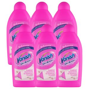 Vanish strojový šampón na čistenie kobercov a čalúnenia 6x500ml