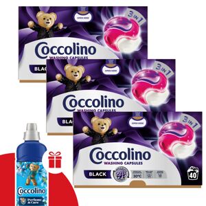 Coccolino Black Kapsula na pranie 3v1 3x40 praní + DARČEK Coccoli...