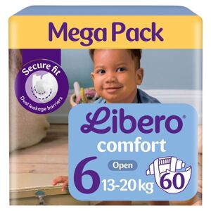 Libero Comfort Mega Pack balenie plienok 13-20 kg Junior 6 (60 ks)