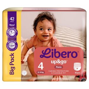 Libero Up&amp;Go Plienky 8-14kg Maxi 4 (42ks)