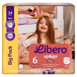 Libero Up&amp;Go nohavice 15-25kg Junior 6 (34ks)