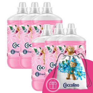 Coccolino Silk Lily Rinse Concentrate 408 umývaní 6x1700ml + darč...