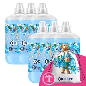 Coccolino Blue Splash Rinse Concentrate 408 umývaní 6x1700ml + da...