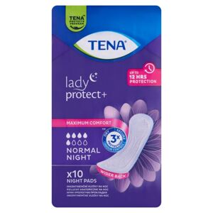 Tena Lady Protect+ Normálne nočné inkontinenčné vložky 10ks