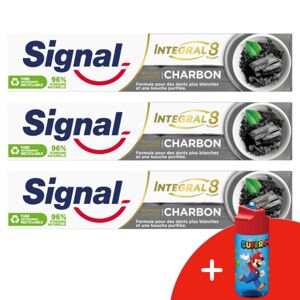 Zubná pasta Signal Nature Elements Active Charcoal 3x75ml + darče...