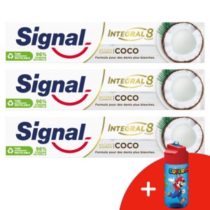 Signal Zubná pasta Nature Elements Coconut 3x75ml + darčeková fľaša