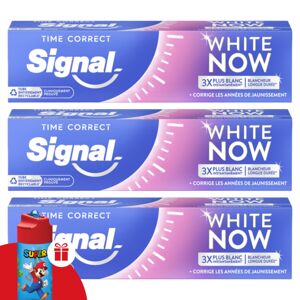 Signal White Now Time Correct zubná pasta 3x75ml + darčeková fľaša