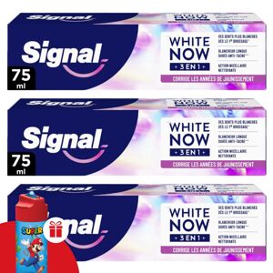 Signal White Now 3v1 Forever Young zubná pasta 3x75ml + darčeková fľaša