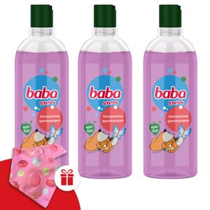 Detský šampón s vôňou jahôd, ľahký 3x400ml + darčekový detský šampón