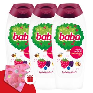 Detský sprchový kút Ovocná záhrada 3x400ml + darčeková detská turbína