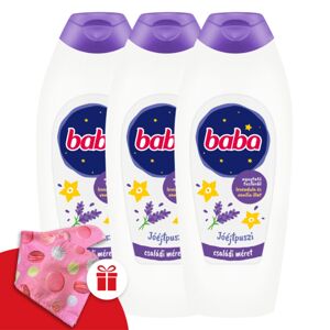 Kúpeľ na detskú sprchu Levanduľa a vanilka 3x750ml + darček Detsk...