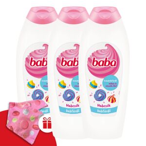 Detská pena do kúpeľa Malina a ružové drevo 3x750ml + darčekový d...