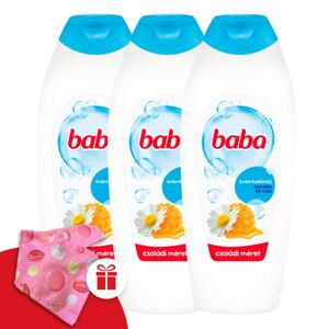 Kúpeľ na detskú sprchu Harmanček a med 3x750ml + darčeková detská...