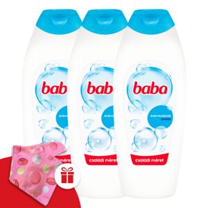 Detský sprchovací kúpeľ s lanolínom 3x750ml + darčeková detská turbína