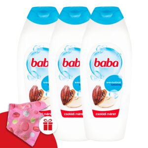 Detská sprcha Kakaové maslo 3x750ml + darčeková detská turbína