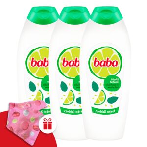 Detská sprcha Kúpeľ Zelený citrón 3x750ml + darčeková detská turbína