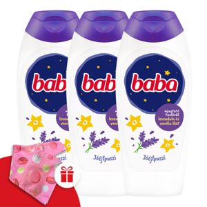 Kúpeľ na detskú sprchu Levanduľa a vanilka 3x400ml + darčekový de...