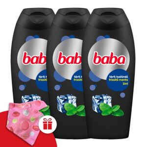Detský pánsky sprchovací kúpeľ Mint 3x400ml + darčeková detská turbína