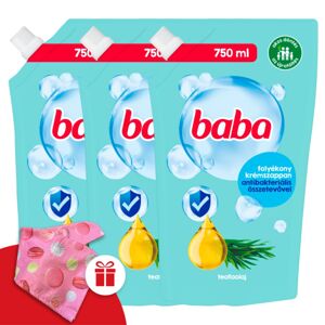 Náplň detského tekutého mydla Tea Tree Oil 3x750ml + darčekové de...