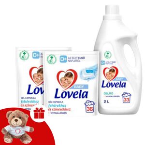 Hypoalergénna taška na pranie Lovela Baby 72 praní + darček Medve...