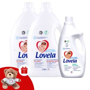 Hypoalergénny prací prostriedok Lovela Baby na 64 praní + darček...