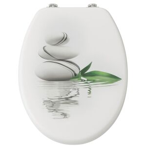 Pepita MDF WC sedadlo s pomaly sa zatvárajúcim vekom - Stones - white