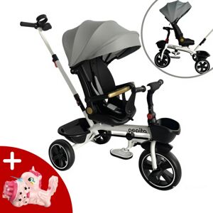 Pepita Fleppy 360° otočná trojkolka s naklápacím sedadlom, rukovä...