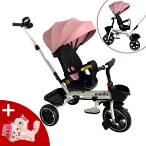 Pepita Fleppy 360° otočná trojkolka s naklápacím sedadlom, rukovä...