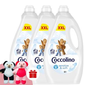Coccolino Oplachovací koncentrát Sensitive Pure 3000ml + darček 1...