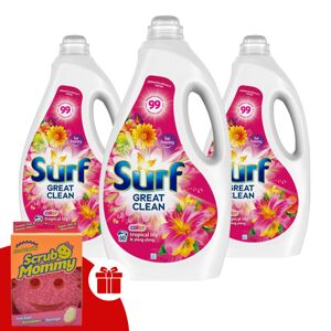 Tekutý prací gél Surf Tropical Lily &amp; Ylang Ylang 3x3L -...