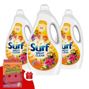 Tekutý prací gél Surf Hawaiian Dream &amp; Coconut 3x3L - 180...