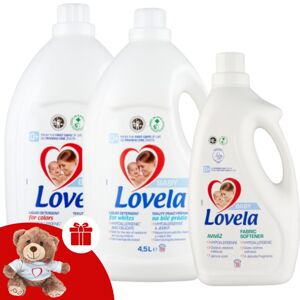 Lovela Baby Hypoalergénny prací prášok 100 praní + darček Lovela Bear