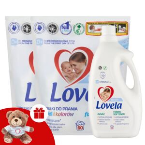 Lovela Baby Hypoalergénne balenie pracích kapsúl na 120 praní + d...
