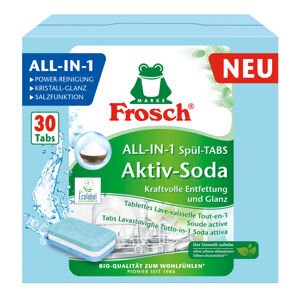 Frosch All-in-1 tablety do umývačky riadu - Aktívna sóda 30ks
