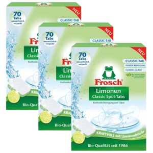 Tablety do umývačky riadu Frosch Lime 3x70ks