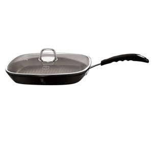 Grilovacia panvica s vekom, 28 cm, čierna Professional Line