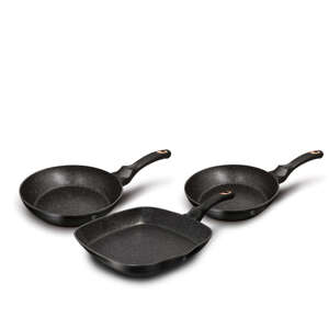 Súprava 3 panvíc Black Rose Berlinger Haus BH 6156