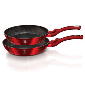 Berlinger Haus BH-1612NF Sada 2 panvíc, Metallic Line Burgundy Edition