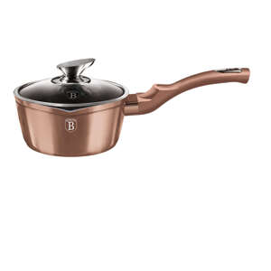 Mramorový hrniec s pokrievkou 16 cm Rose Gold Metallic Line Berli...