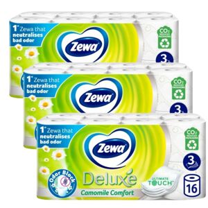 Zewa Deluxe Camomile Comfort 3 Ply toaletný papier 3x16 roliek