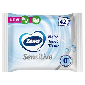 Zewa Sensitive Vlhčené Toaletné Papiery 42 ks