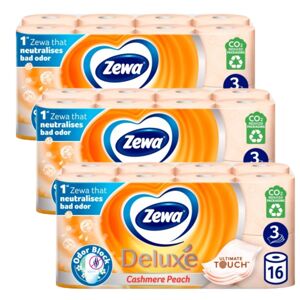 Zewa Deluxe Cashmere Peach 3-vrstvový Toaletný papier 3x16 rolí