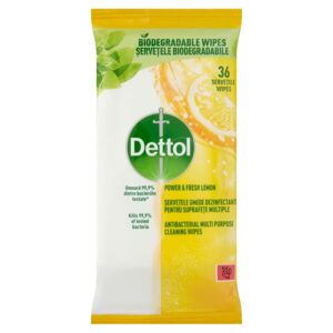 Dettol Power&Fresh univerzálny čistiaci obrúsok Citrón&Lime 36ks