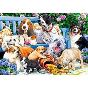 Trefl puzzle, 1000ks, 68*48cm, Psy v parku 10556